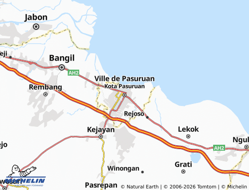 Mapa MICHELIN Cidade de Pasuruan - ViaMichelin