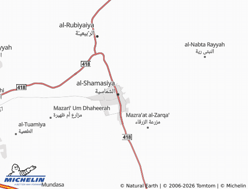 MICHELIN-Landkarte al-Shammas - ViaMichelin