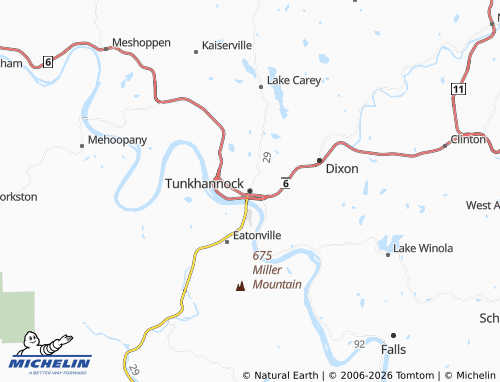 Mappa MICHELIN Tunkhannock - ViaMichelin