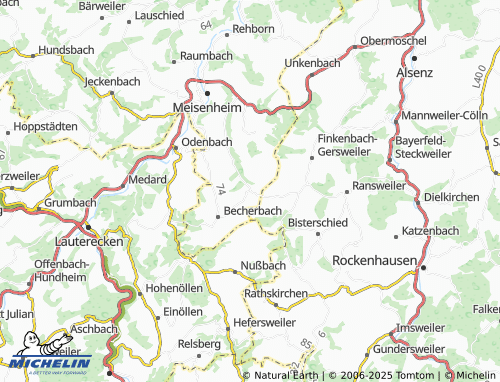 MICHELIN Gangloff map - ViaMichelin