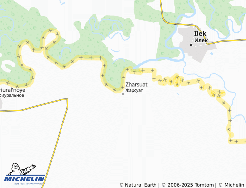 MICHELIN Zharsuat map - ViaMichelin