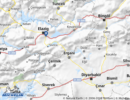 MICHELIN Maden map - ViaMichelin