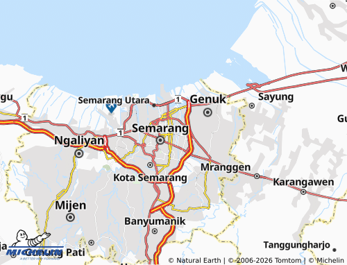 Mapa MICHELIN Semarang Timur - ViaMichelin