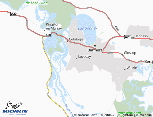MICHELIN-Landkarte Loveday - ViaMichelin