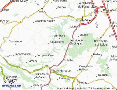 MICHELIN Brieux map - ViaMichelin