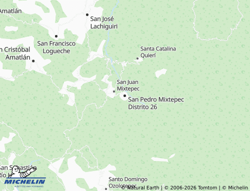 Mappa MICHELIN San Pedro Mixtepec Distrito 26 - ViaMichelin