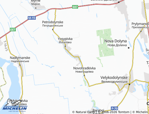 Mapa MICHELIN Marianivka - ViaMichelin