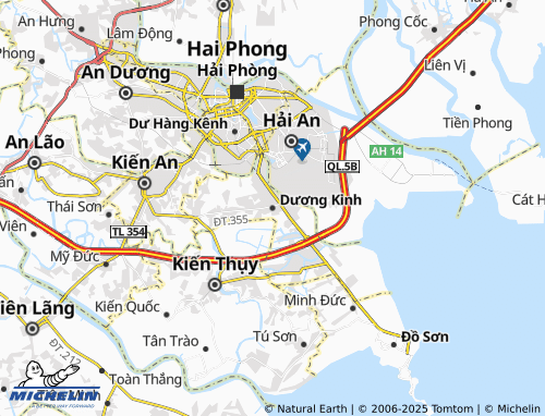 MICHELIN Dương Kinh map - ViaMichelin
