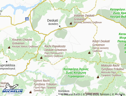 Carte MICHELIN Dasochori - ViaMichelin