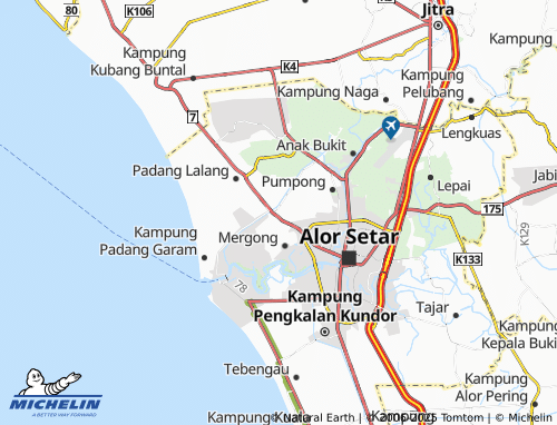 MICHELIN Kampung Sungai Baharu Tengah map - ViaMichelin
