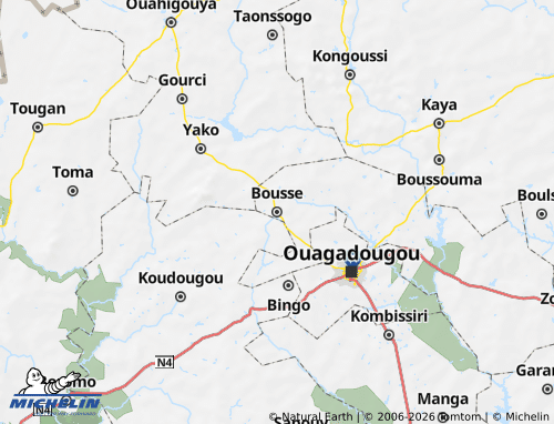 Mapa MICHELIN Kourwéogo - ViaMichelin