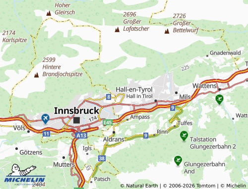 Mapa MICHELIN Rum - ViaMichelin