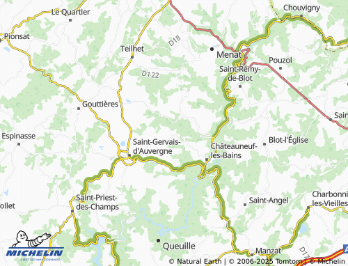 Carte MICHELIN Saint-Linge - ViaMichelin