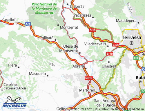 Carte MICHELIN Esparreguera - ViaMichelin