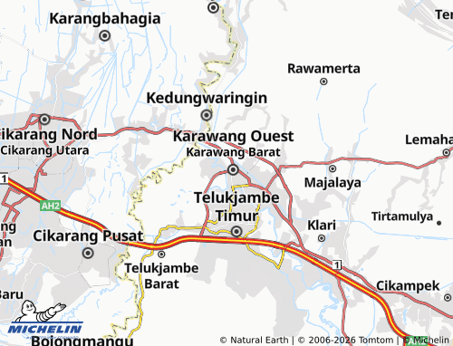 MICHELIN Karawang Kulon map - ViaMichelin