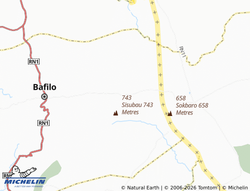 MICHELIN Soudou map - ViaMichelin