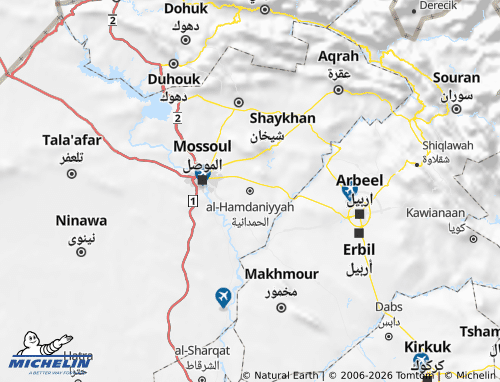 MICHELIN Al Hamdaniya map - ViaMichelin