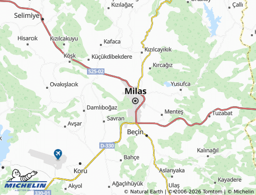 Mappa MICHELIN Gümüşlük - ViaMichelin