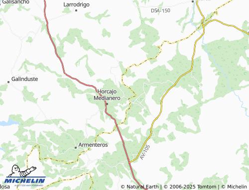 MICHELIN Chagarcía Medianero map - ViaMichelin