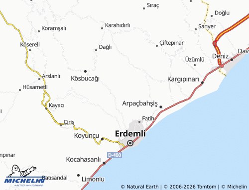 Mappa MICHELIN Karakeşli - ViaMichelin