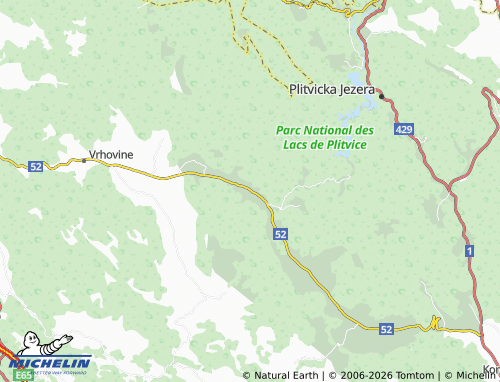 Mapa MICHELIN gornji Babin potok - ViaMichelin