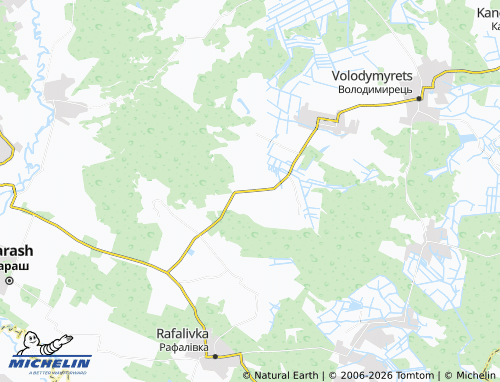 Mappa MICHELIN Liubakhy - ViaMichelin
