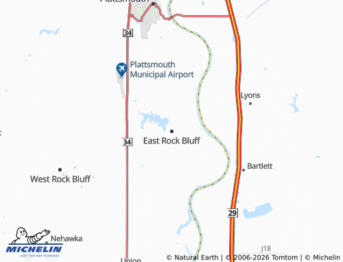 Carte MICHELIN East Rock Bluff - ViaMichelin