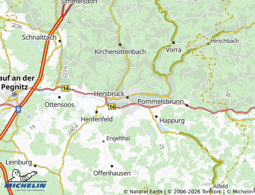 Mapa MICHELIN Hersbruck - ViaMichelin