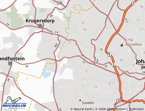MICHELIN Wilfordon Outlying map - ViaMichelin