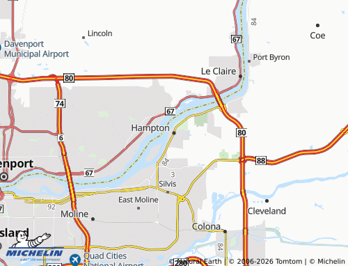 Mapa MICHELIN Hampton - ViaMichelin