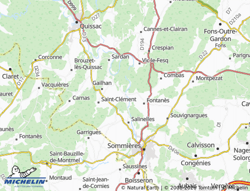 Kaart MICHELIN Lecques - ViaMichelin