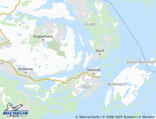 MICHELIN Bullandö map - ViaMichelin