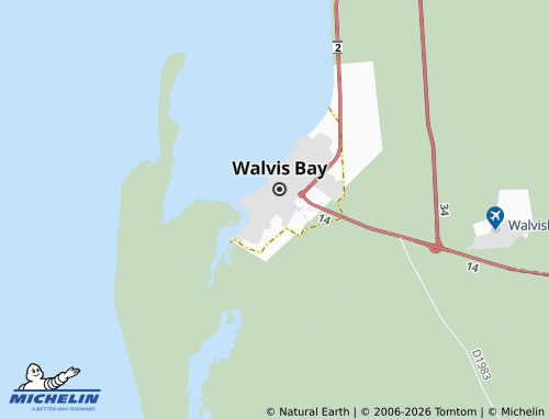 MICHELIN Walvis Bay Extension 6 map - ViaMichelin
