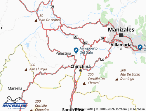 MICHELIN Palestina map - ViaMichelin