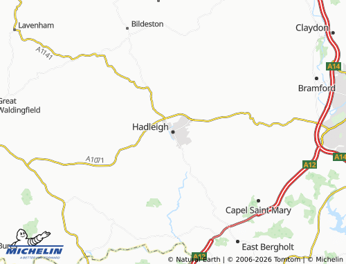 Mappa MICHELIN Hadleigh - ViaMichelin