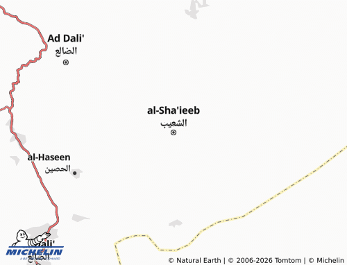 Kaart MICHELIN al-Sha'ieeb - ViaMichelin