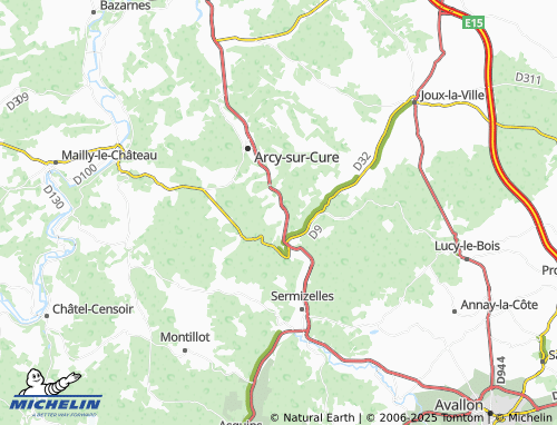 Carte MICHELIN Saint-Moré - ViaMichelin