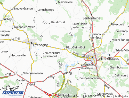 Mappa MICHELIN Bézu-Saint-Éloi - ViaMichelin