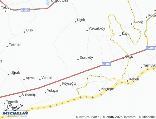MICHELIN Duruköy map - ViaMichelin