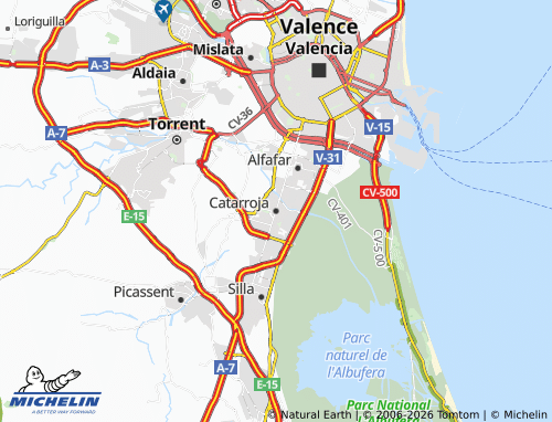 Mapa MICHELIN Catarroja - ViaMichelin