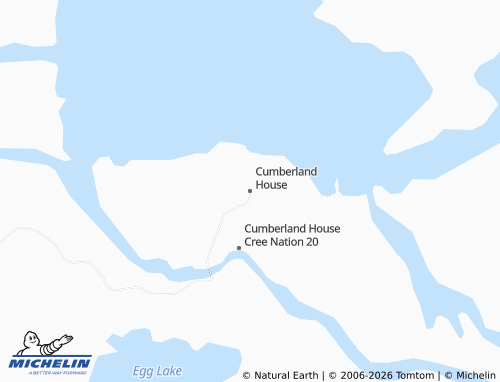 Mapa MICHELIN Cumberland House - ViaMichelin