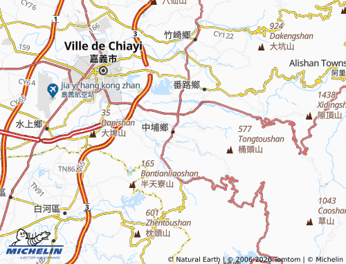 Mapa MICHELIN zhong pu xiang - ViaMichelin