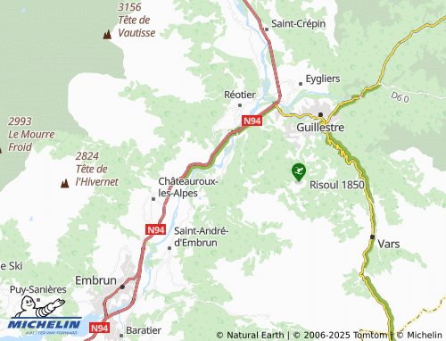 MICHELIN Brudel map - ViaMichelin