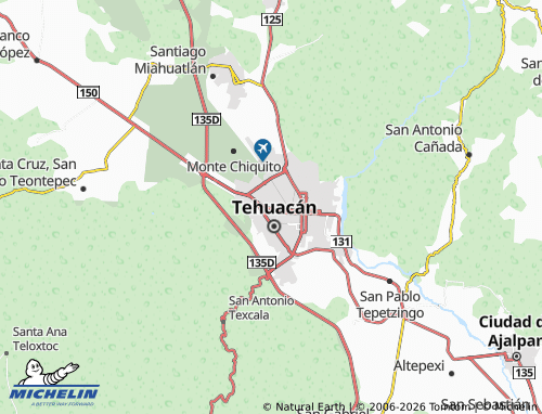MICHELIN Plaza Tehuacán map - ViaMichelin