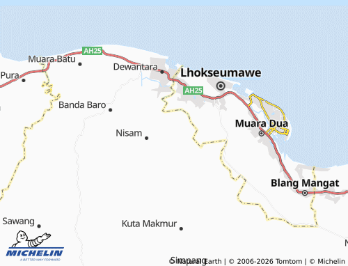 MICHELIN Keutapang map - ViaMichelin