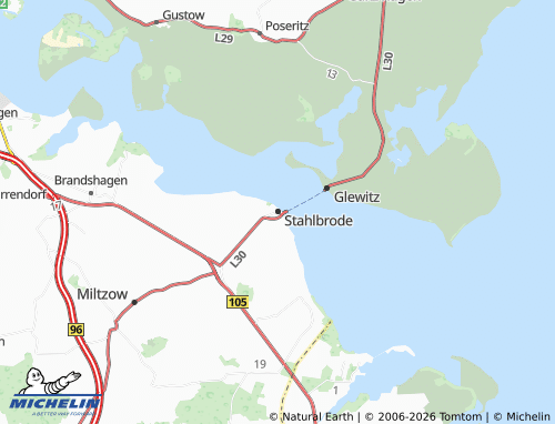 MICHELIN Stahlbrode map - ViaMichelin