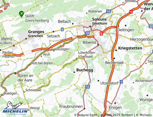 Mapa MICHELIN Lüterkofen-Ichertswil - ViaMichelin