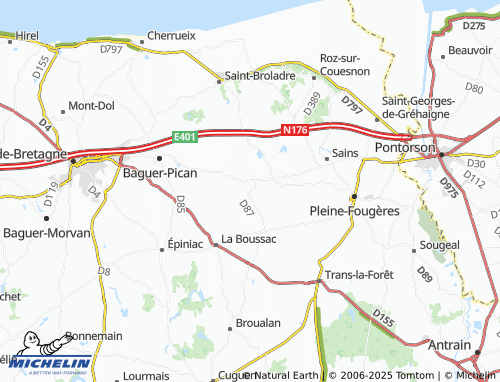Carte MICHELIN La Claie - ViaMichelin