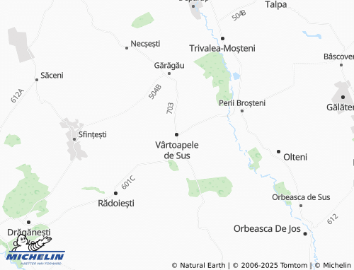 MICHELIN Vârtoapele de Sus map - ViaMichelin
