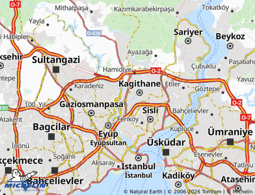MICHELIN Nurtepe map - ViaMichelin